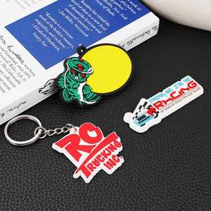 Personalized Business & Personal <b>Gift</b> Soft PVC Rubber Keychains with Custom 2D & 3D Logo Keychain Holder - Product Image 2