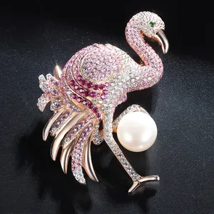 Kerstcadeau Elegante Vogel Breastpin Aanpassen Oversized Handgemaakte Zilveren Sieraden Broche