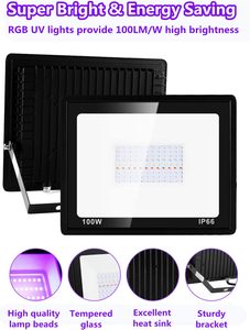 50W 100W 150W 200W <span class=keywords><strong>LED</strong></span> UV ánh sáng màu đen <span class=keywords><strong>RGB</strong></span> lũ DJ 2 trong 1 365nm 395nm màu thay đổi đèn với chuyển đổi chúng tôi EU Anh cắm cho bên - Product Image 5