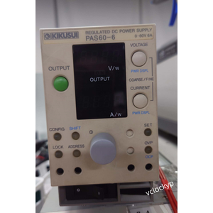 Alimentation électrique stabilisée KIKUSUI DC PAS60-6, unité opérationnelle 360W, d'occasion - Product Image 1