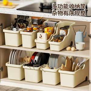 Pot Lid <b>Storage</b> <b>Box</b> With Wheels Thickened Plastic Rectangle Standing Type For <b>Kitchen</b> Cookware Organization - Product Image 4