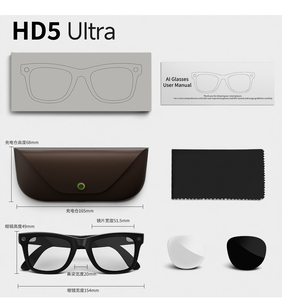 Gafas Inteligentes HD5 Ultra AI, 35g, Cámara de 8MP, Ligeras, WiFi, Control Táctil, Traducción IA, IP65 - Product Image 6