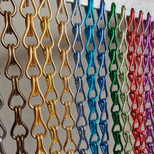 Moustiquaires à maillons de chaîne en Offre Spéciale Rideaux à chaînes en aluminium Écran métallique pour la décoration de la chambre - Product Image 1