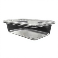 Boîte en plastique PP transparente jetable avec gaufrage et logo personnalisé pour le stockage des fruits, légumes et aliments à usage industriel