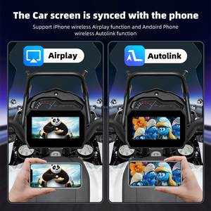 Ekiy 5 inch xe máy Carplay màn hình không dây Carplay <span class=keywords><strong>Android</strong></span> tự động hiển thị xe máy GPS màn hình cho xe máy - Product Image 5