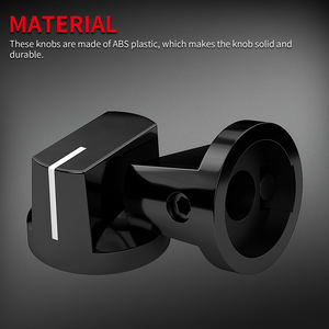 Kenop Kontrol Audio Gitar Plastik 6.35MM Diameter Lubang Poros <span class=keywords><strong>D</strong></span> 15MM*19MM Davies 1510 Clone dengan Berbagai Warna - Product Image 2