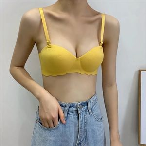 Sujetador sin aros para mujer y niña, lencería de realce, sujetador acolchado suave y transpirable, ropa interior de una pieza sin aros, venta al por mayor - Product Image 5
