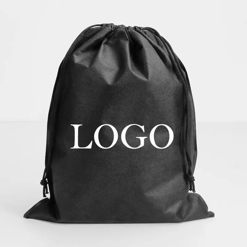 Drawstring gift bag custom printed non woven drawstring bag shopping bag laminated