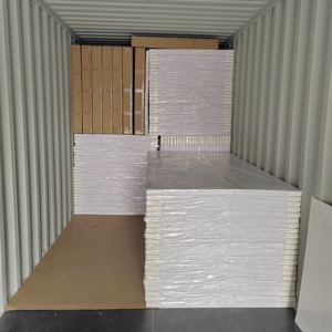 Lastra in PVC espanso rigido liscio da 3 mm, impermeabile, stampabile UV, per esterni, in Celuka, colore bianco legno Kraft, per pubblicità - Product Image 1
