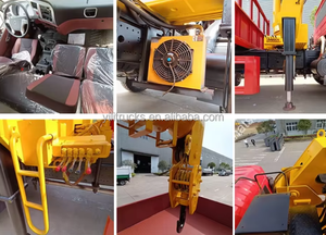 Gru montata su veicolo con braccio pieghevole da 8T, altezza di sollevamento 14,8M, manipolatore gru da 10T per ISUZU 4x2, 300HP - Outlet di fabbrica - Product Image 6