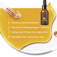 Huile Capillaire Naturelle Pure Chebe à Succès pour la Croissance des Cheveux, à l'Huile d'Argan, pour Cheveux Secs, Bouclés et Abîmés, Végane, Nourrissante, Réparatrice, Protection de la Couleur, Anti-Chute
