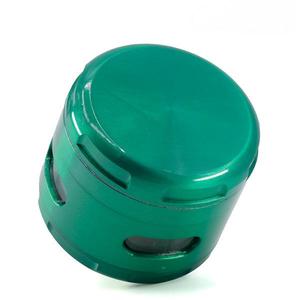 Molino de Hierbas Secas de Aleación de Zinc de 2.5 Pulgadas y 4 Piezas al por Mayor |   Accesorio para <span class=keywords><strong>Tabaco</strong></span> y Especias con Ventana de Doble Cara, Estilo Simple y Logotipo Personalizado - Product Image 5