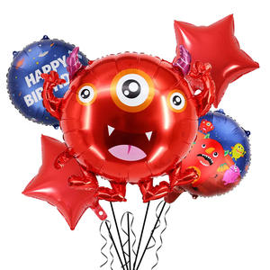 Nouveau modèle sur le thème du virus extraterrestre popularité ballon ensemble virus en forme de film en aluminium ballons jouets de dessin animé pour enfants - Product Image 4
