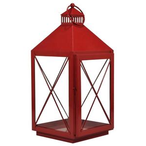 Linternas decorativas europeas para velas en forma de cabaña, farol de acero inoxidable pulido, antiguo, soporte para velas - Product Image 3