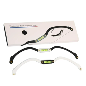 HadiyahBeauty Façonnage des sourcils Microblading Maquillage permanent <span class=keywords><strong>Arc</strong></span> <span class=keywords><strong>et</strong></span> flèche Ligne Règle Chaîne de mesure Outil de positionnement des sourcils - Product Image 1