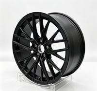 Produsen Cina XL, Velg Mobil PCD5*112 114.3 ET35 40,  Alloy Tempa, Warna Hitam Doff Multi Spoke, untuk Mobil Eropa