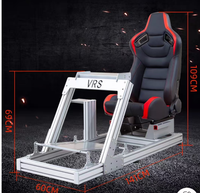 Simulador de Conducción de Realidad Virtual con Chasis de Simulación G29, Soporte para Volante y Asiento, Perfiles de Aluminio 4080 Personalizados