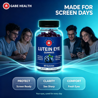 Gummies de Lutéine et Zéaxanthine en Gros pour la Santé Oculaire, 60 Gummies, Soutien Visuel Myrtille, Protection Contre la Lumière Bleue, Confort Oculaire, Soutien Maculaire, OEM