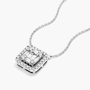 Dainty Moissanite <b>Diamond</b> <b>Necklace</b> With Tennis Style Setting And Solid 925 <b>Silver</b> Fine Chain Ideal For Elegant Women - Product Image 3
