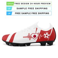 Chaussures de football en gros pour équipes OEM ODM Impression à la demande Logo personnalisé Nom personnalisé Crampons d'entraînement SC02-26025043-9