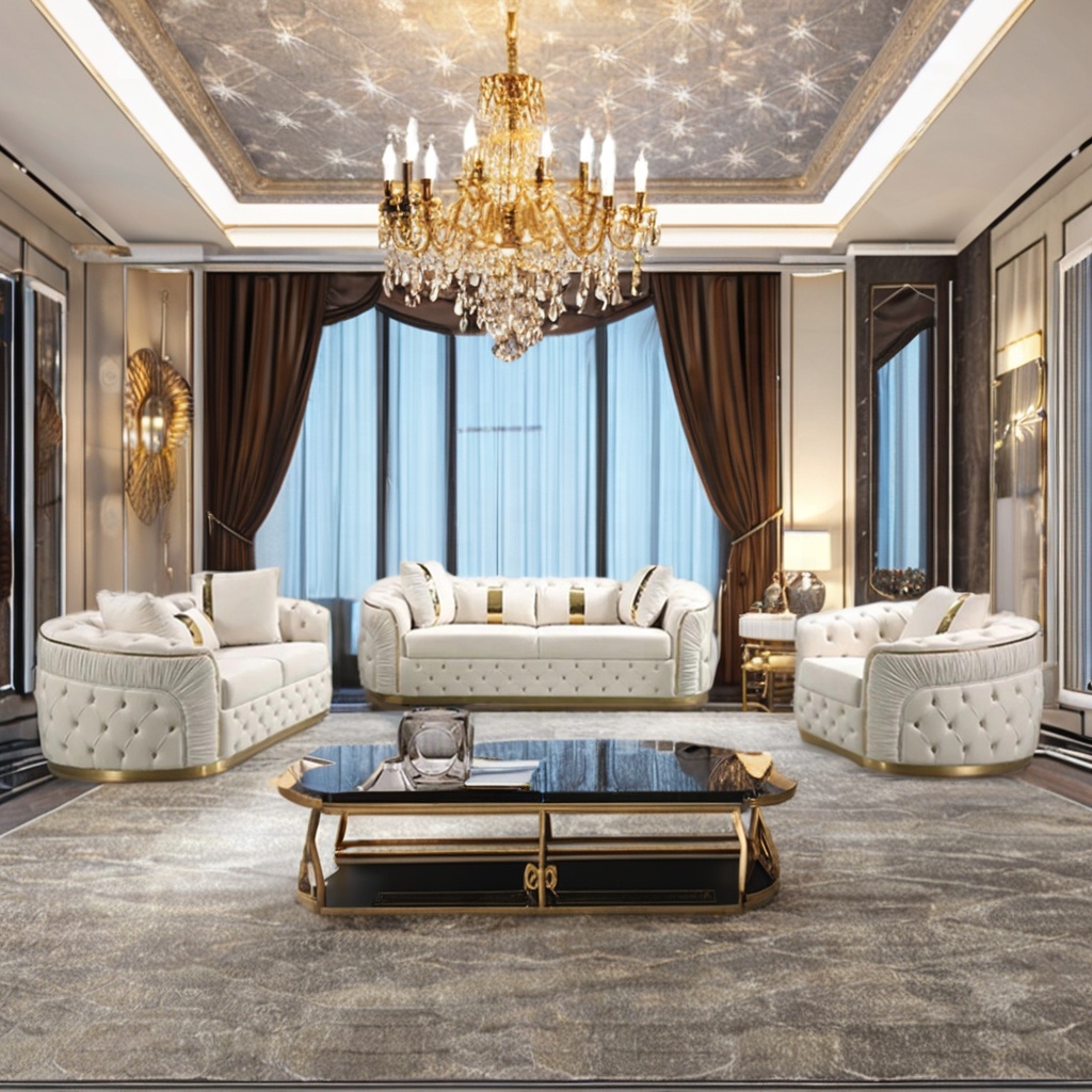 Luxury Italian Chesterfield Sofa Set - Stylish & Comfortable