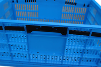 Panier en plastique pliable multifonctionnel en PP, design de bac à retournement, caisse empilable pour le stockage recyclable