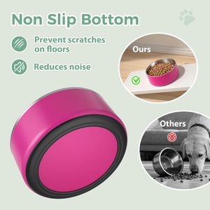 Ventes en gros de bols et bouteilles d'eau pour animaux de compagnie en acier inoxydable à double paroi avec logo personnalisé, sublimation, pour nourrir les chiens et les chats - Product Image 3