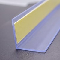Porte-étiquette adhésif en plastique PVC transparent bande en plastique d'extrusion porte-étiquette de prix de supermarché étagère porte-étiquette de prix porte-billet