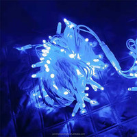 5m 10m 20m Led Fée Chaîne Guirlande Lumière Extérieure Étanche Décoration De Noël En Caoutchouc Fil Guirlande Lampe