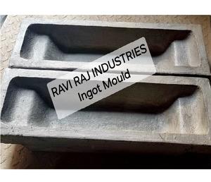 Lingotière en fonte résistante à la chaleur de qualité industrielle pour l'aluminium, le zinc, le plomb, le laiton, le cuivre et la fonderie de métaux durables. - Product Image 1