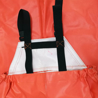 Wasserdichter, strapazierfähiger 0,6 mm PVC-Twill-Angelanzug für Erwachsene – Schutzkleidung für schlechtes Wetter – Marine-Arbeitskleidung Jacke Latzhose Camping