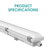 Lampe LED d'urgence super lumineuse, étanche IP65, anti-vapeur, rechargeable, pour tunnel, entrepôt frigorifique, usine, certifiée SAA