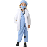 Costume de docteur docteur en médecine Cosplay vêtements film TV théâtre d'opération enfant dentiste petit docteur robe chirurgicale enfants