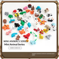 JD WJBJ 3D-Gedruckte Plastik-Miniatur-Tierfiguren-Set Cartoon Bewegliche Gelenkfiguren Kinder-Schreibtischdekoration OEM Großhandel Verfügbar