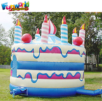 Pastel de cumpleanos castillos hinchables fiesta de cumpleanos casa brinco gonflables