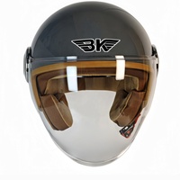 Vente directe d'usine, casque demi-face unisexe pour adultes, doublure en coton, lentille HD en PC, casque de moto, protection de la tête, casques chinois