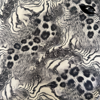 Collection Ramadan Exquise : Tissu en satin sergé imprimé numérique, motif léopard élégant pour Kaftan et vêtements de luxe pour le festival de l'Aïd
