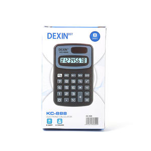 Calculadora Mini Negra Dexin KC888 de 8 Dígitos, Portátil, Funciona con Batería, de Uso General para Estudiantes y Regalos Empresariales - Product Image 4