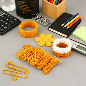 Büyük Sarı Lastik Bantlar Yüksek Esneklikte Gerdirilebilir Doğal Kauçuk Halkalar Durian Sebzeleri Nakit Paketleme İçin - Product Image 1