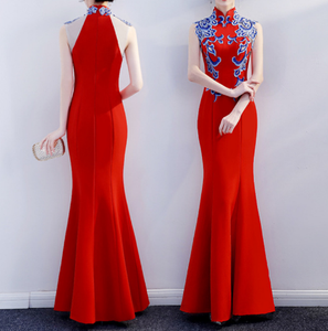 <span class=keywords><strong>Robe</strong></span> sirène <span class=keywords><strong>robe</strong></span> de soirée femmes mariée parole longueur <span class=keywords><strong>mariage</strong></span> demoiselle d'honneur élégantes longues robes orientales - Product Image 3