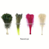 Teint entier grand naturel plume de paon pour fête carnaval maison mariage pièce maîtresse noël Vase vacances décor bricolage artisanat Floral