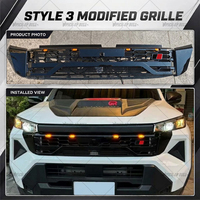 Grille de pare-chocs avant ABS GR pour Hilux Travo 2026 GR Sport Style Noir avec feux LED Accessoires de voiture