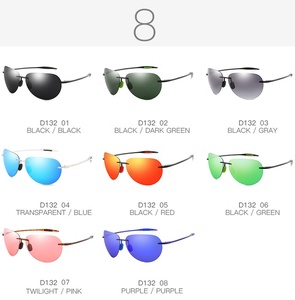 DUBERY-gafas de sol clásicas para hombre, lentes de sol polarizadas con forma de corazón, UV400, Vintage, montura negra, venta al por mayor - Product Image 4