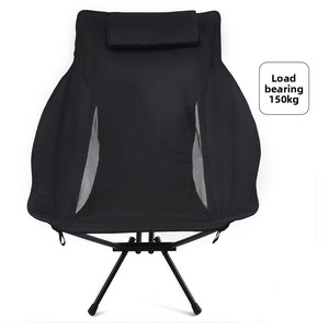 Chaise pliante d'extérieur en alliage d'aluminium à dossier haut pour le camping et les loisirs, portable et légère - Product Image 5