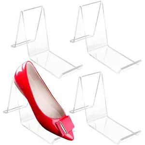 Crystal sole acrylic display shoe rack elegant design modern simple fashion footwear exhibits can be customized