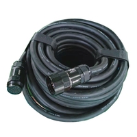 Cable de Alimentación de Bajo Voltaje Socapex ST de 19 Núcleos, 50/100 Pies, Extensión Macho-Hembra, Conductor de Cobre, Aislamiento de Goma, Personalizado