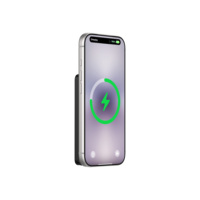 Batterie externe sans fil magnétique en métal Li-Polymère 0,88 cm 5000 mAh, entrée Type-C, chargeur portable ultra-plat 20W PD à charge rapide avec écran LCD