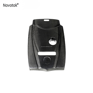 อุปกรณ์เสริมฝากระโปรงเครื่องยนต์คาร์บอนไฟเบอร์สำหรับเบนซิน W205 C180/C200/C260/C300/GLC200/260/300 W213ที่คลุมเครื่องยนต์ - Product Image 1