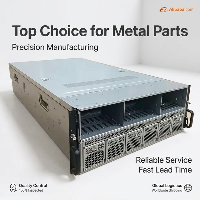 Liquid Cooled Data Center Case Enclosure High-density Server Chassis AI Server Chassis with Liquid Cooling Metal Stamping