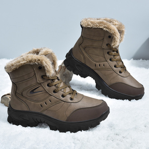 Nuove invernali <span class=keywords><strong>scarpe</strong></span> <span class=keywords><strong>calde</strong></span> ispessenti grandi scarponi da neve impermeabili da esterno stivali invernali da <span class=keywords><strong>uomo</strong></span> - Product Image 2